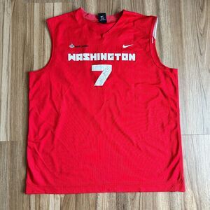 Vintage Nike Team Foot Locker Washington Basketball #7 Jersey Sz XXLT Pro City